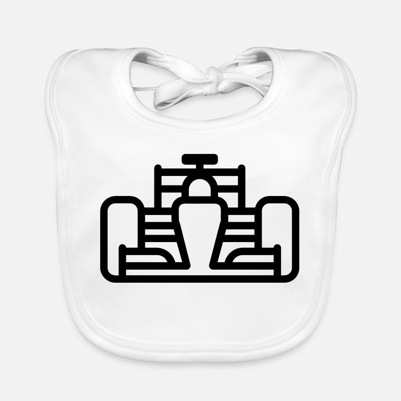 voiture de course Bavoir bio Bébé