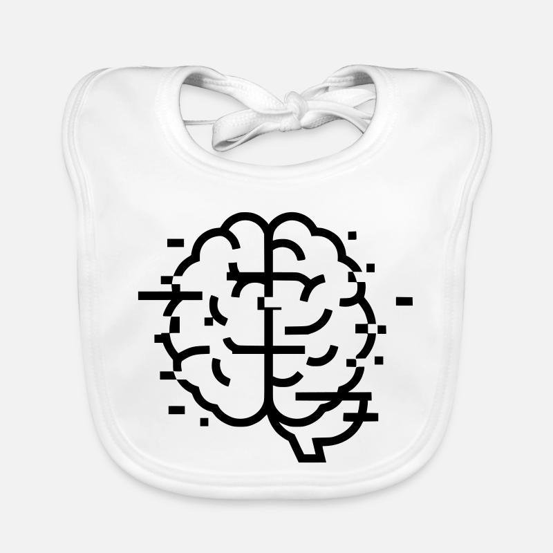 Brain Glitch Headache Organic Baby Bibs
