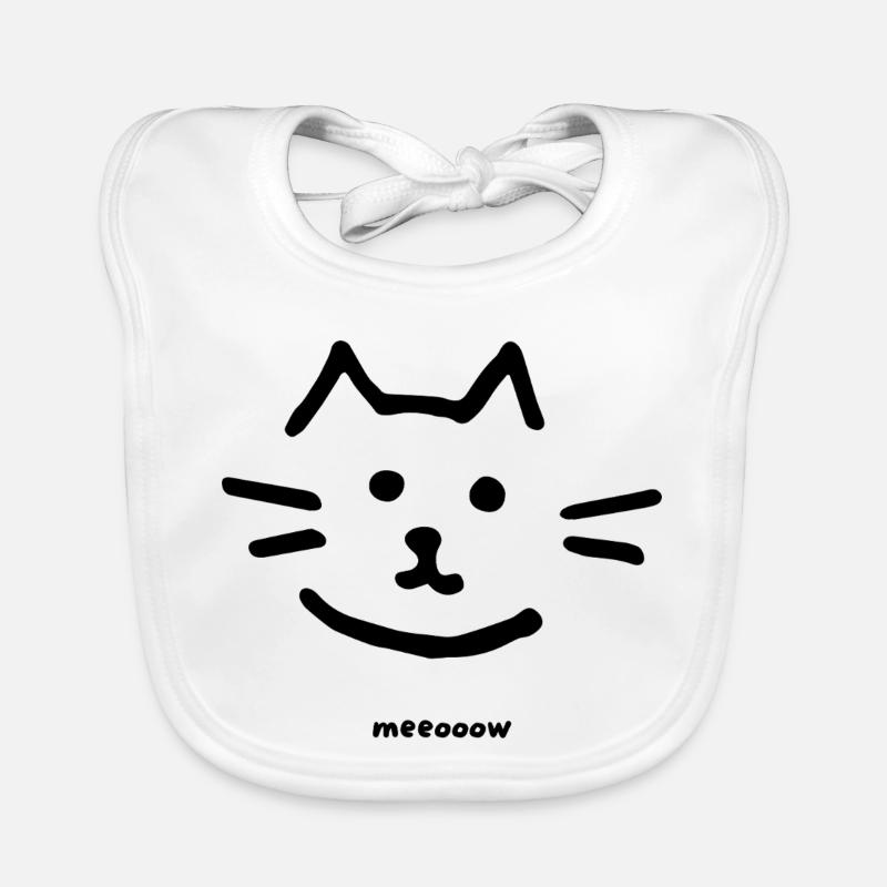 Conception propre de Cat Meow Bavoir bio Bébé