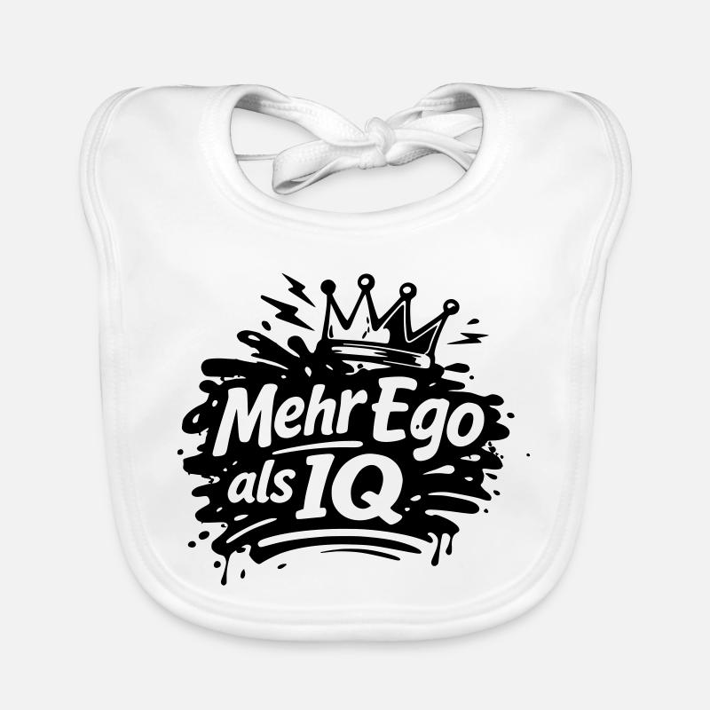 More ego than IQ Organic Baby Bibs