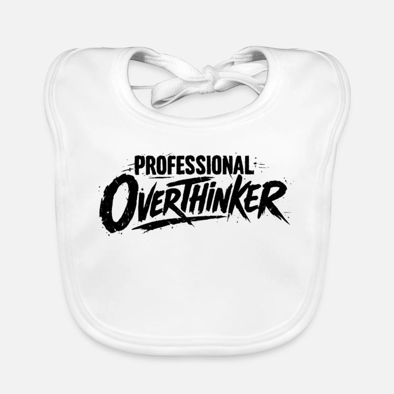 PROFESSIONAL OVERTHINKER Grunge Baby Bio-Lätzchen