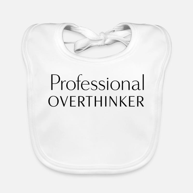 PROFESSIONAL OVERTHINKER Minimalist Baby Bio-Lätzchen