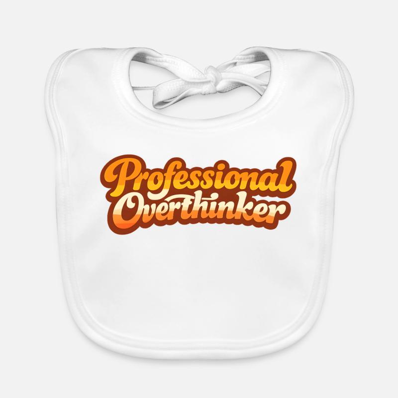 PROFESSIONAL OVERTHINKER VINTAGE Baby Bio-Lätzchen