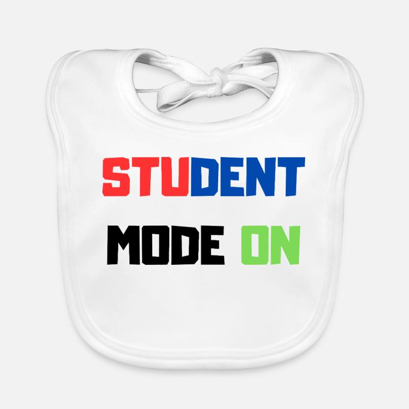 Funny Student – Student Mode ON Organic Baby Bibs