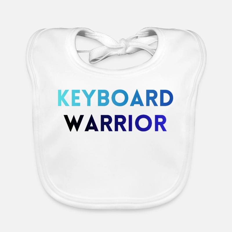 Gamer-/Programmierer-T-Shirt – Keyboard Warrior Baby Bio-Lätzchen