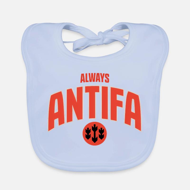 Always Antifa - Antifascist Tee Organic Baby Bibs