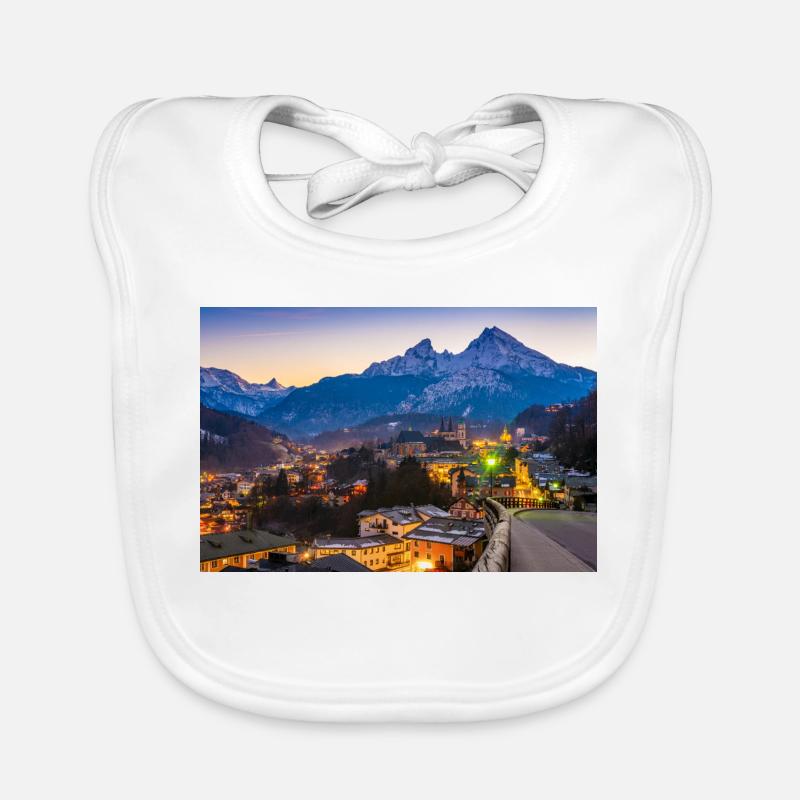 Berchtesgaden avec Watzmann Bavoir bio Bébé