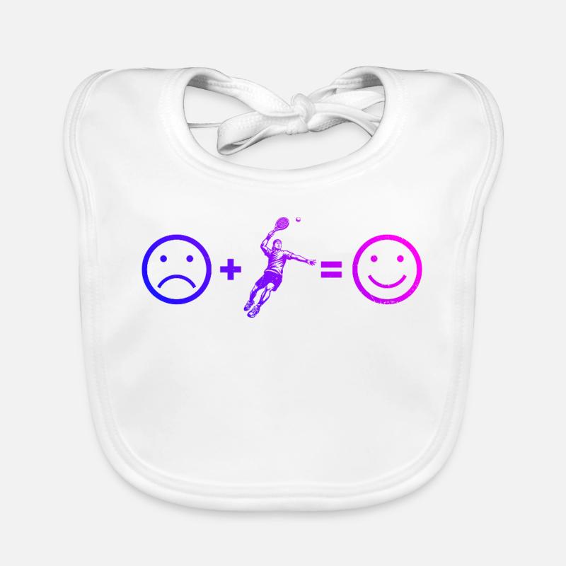 Padel motif with recognition value Organic Baby Bibs