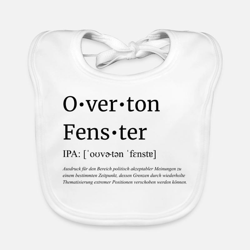 Overton-Fenster - Baby Bio-Lätzchen - Weiß