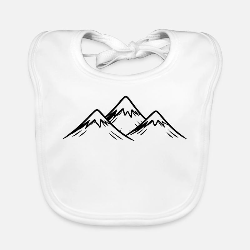 Mountains Alps Organic Baby Bibs