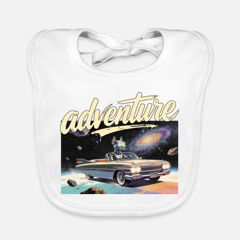 Retro Auto Abenteuer Baby Bio-Lätzchen