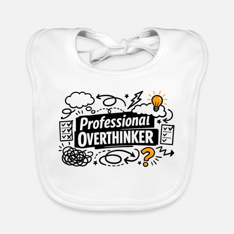 professional overthinker Organic Baby Bibs