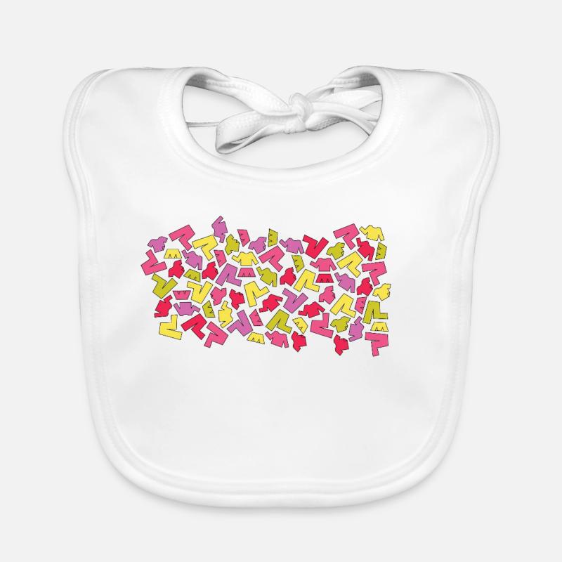 Cool clothing pattern  Organic Baby Bibs