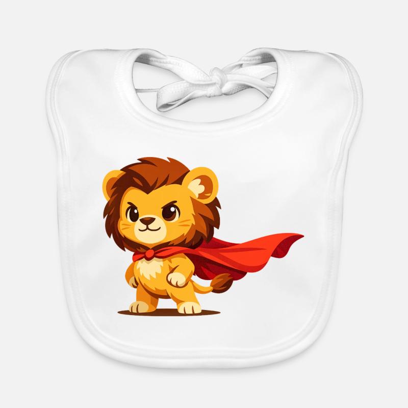 Miniheld Löwe – Kleiner Superlöwe Baby Bio-Lätzchen