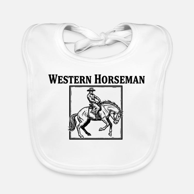 Der Einsame Reiter Baby Bio-Lätzchen