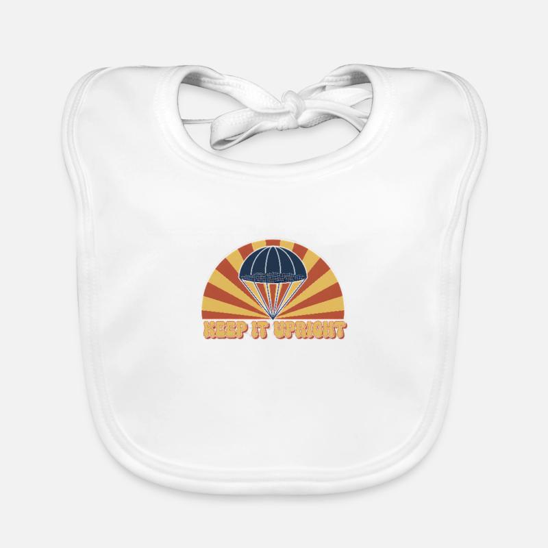 Keep It Upright Parachute Sunburst Organic Baby Bibs
