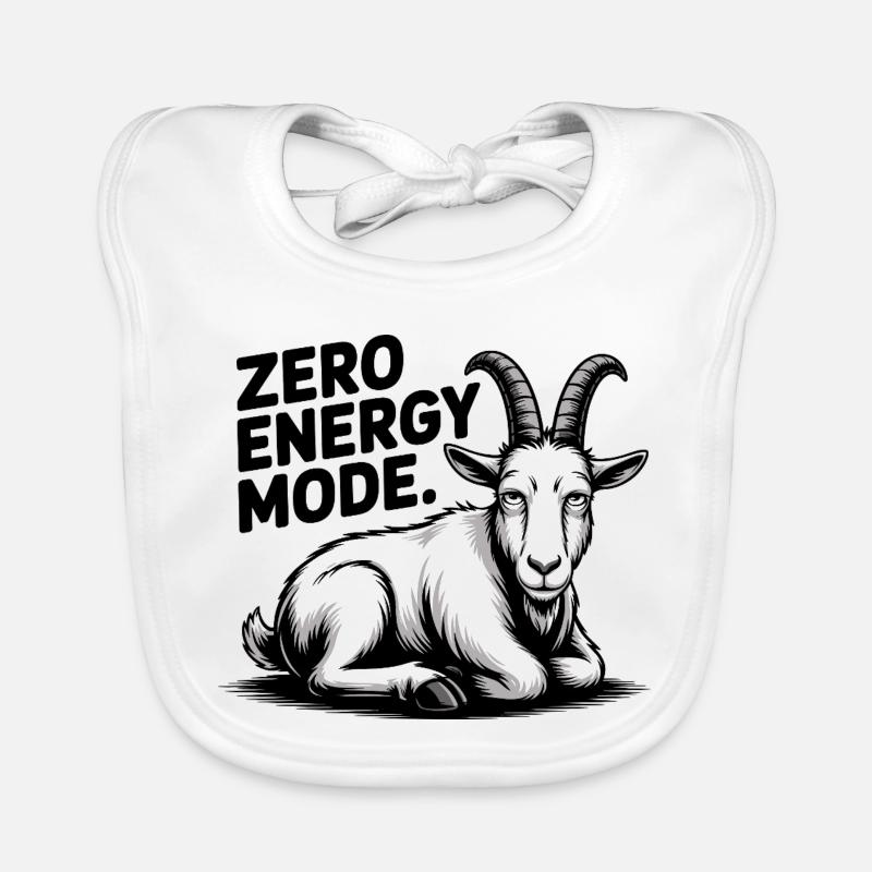 Zero-Energie-Mode-Ziege Baby Bio-Lätzchen