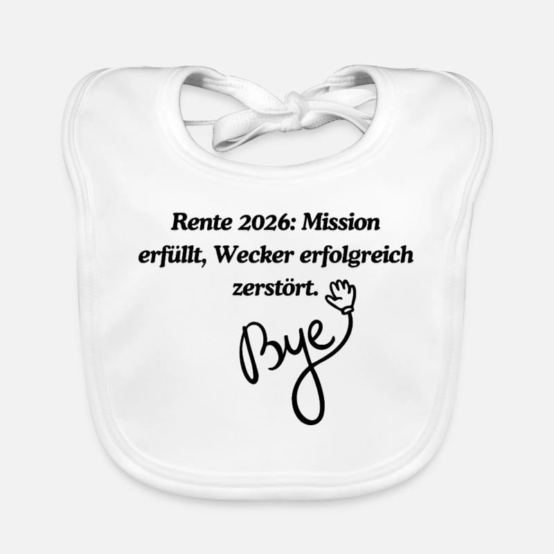 Rente 2026 - Bavoir bio Bébé - blanc