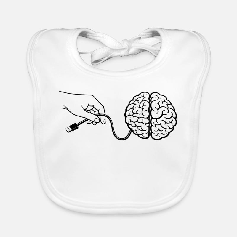 Connecteur de câble Brain Head Intelligence Intelligence artificielle Bavoir bio Bébé