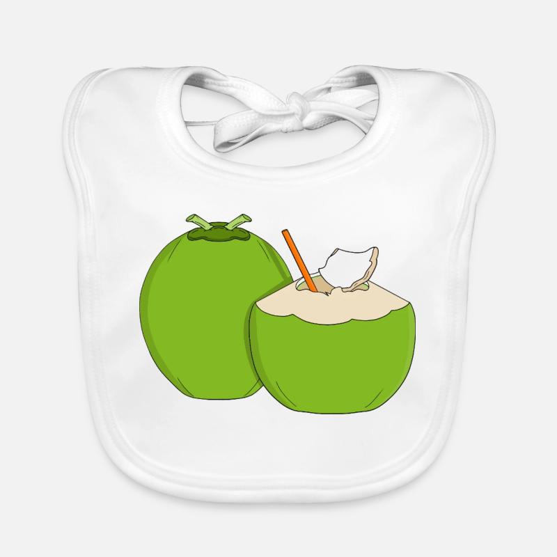 Emerald Coconut Splash Organic Baby Bibs