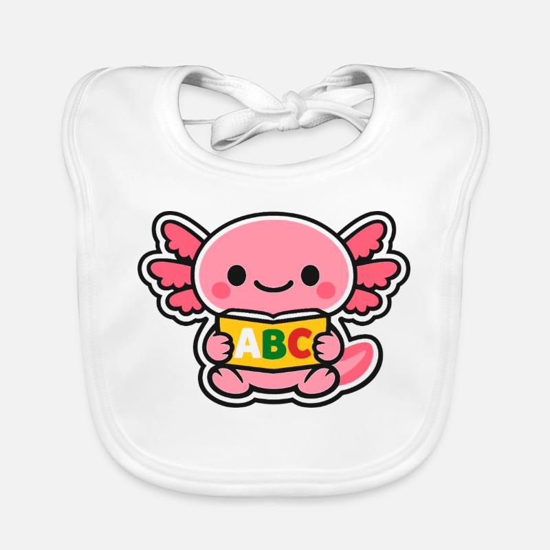 Axolotl ABC avec des ailes Bavoir bio Bébé
