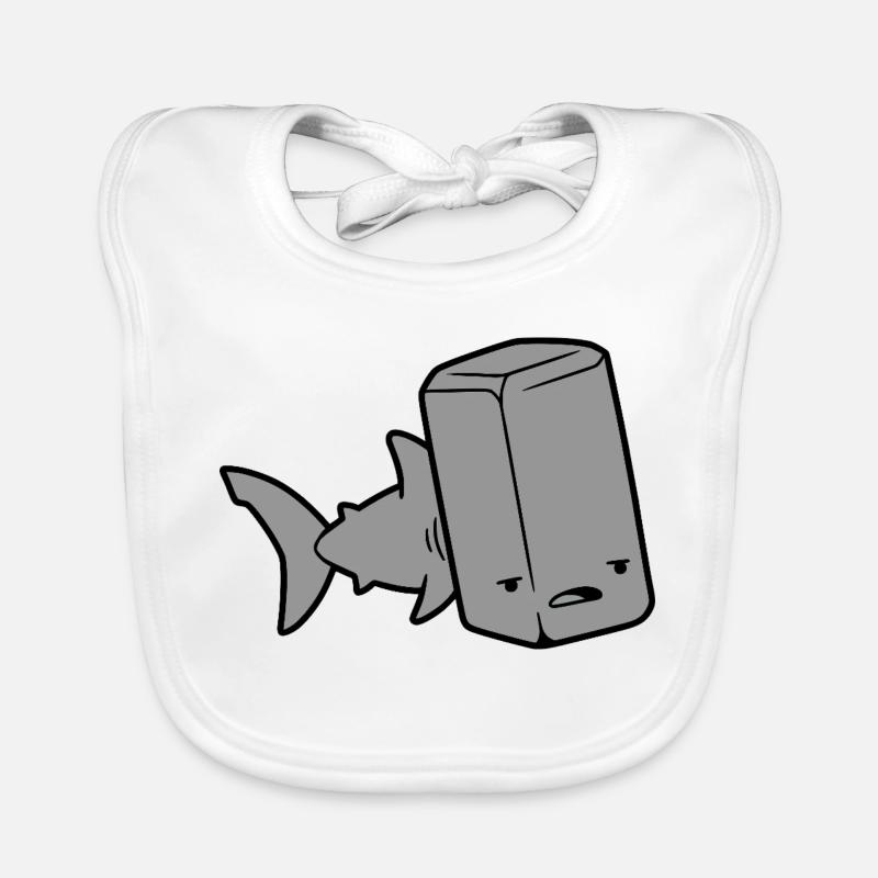 Funny Literal Hammerhead Shark Pun Organic Baby Bibs