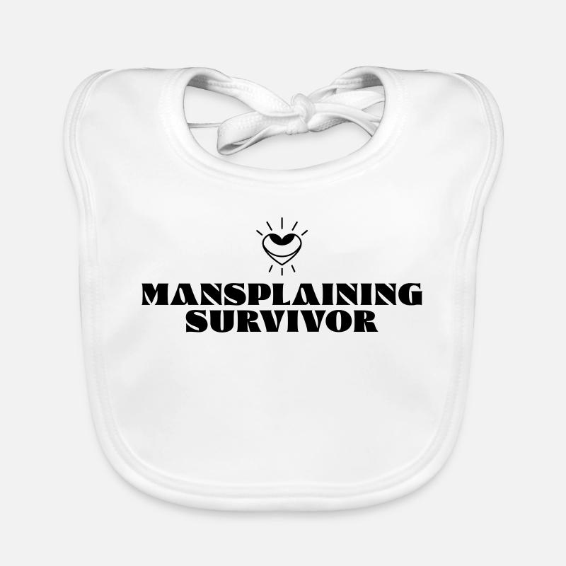 Mansplaining Survivor Baby Bio-Lätzchen