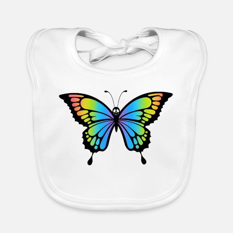 Crâne de papillon Bavoir bio Bébé