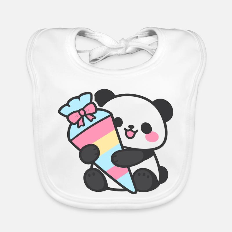 1. Klasse Panda Einschulung Geschenk 2026 Baby Bio-Lätzchen