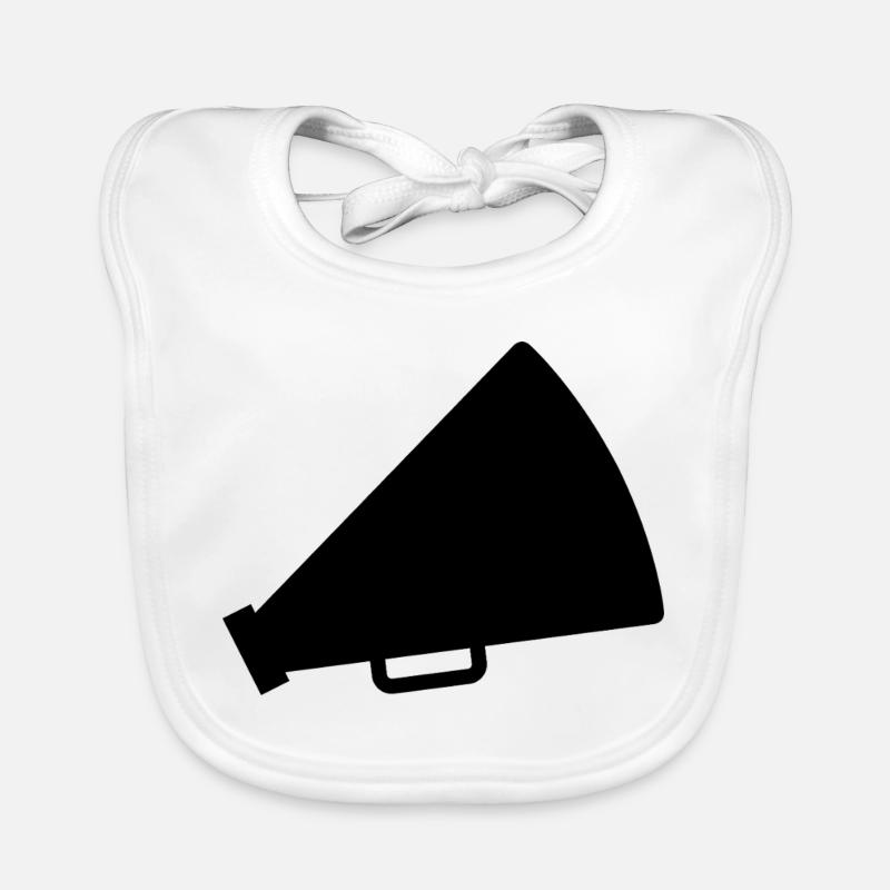 Cheerleader megaphone Organic Baby Bibs