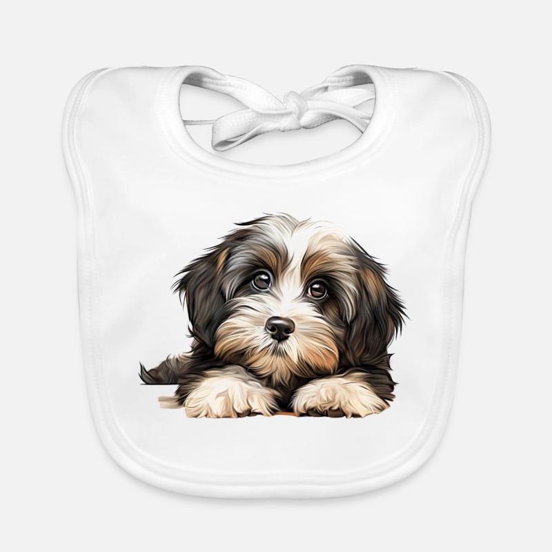 Havanese Hund Baby Bio-Lätzchen