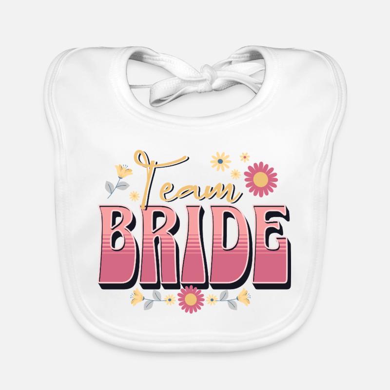 Team Bride Organic Baby Bibs