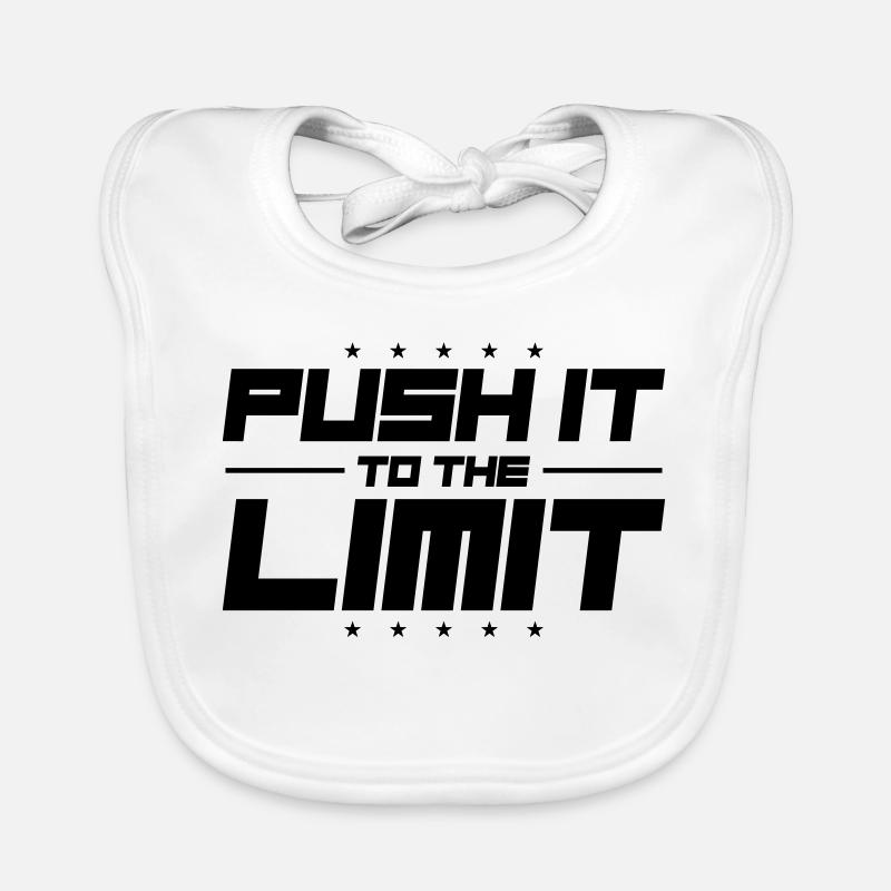 Push It To The Limit Baby Bio-Lätzchen