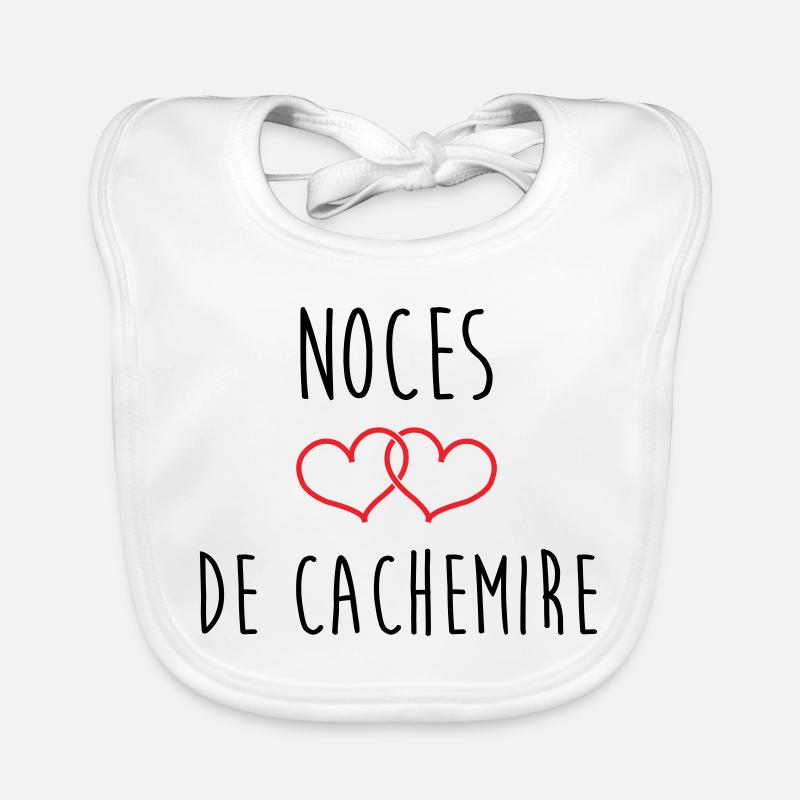 Noces de cachemire 47 ans de mariage Bavoir bio Bébé