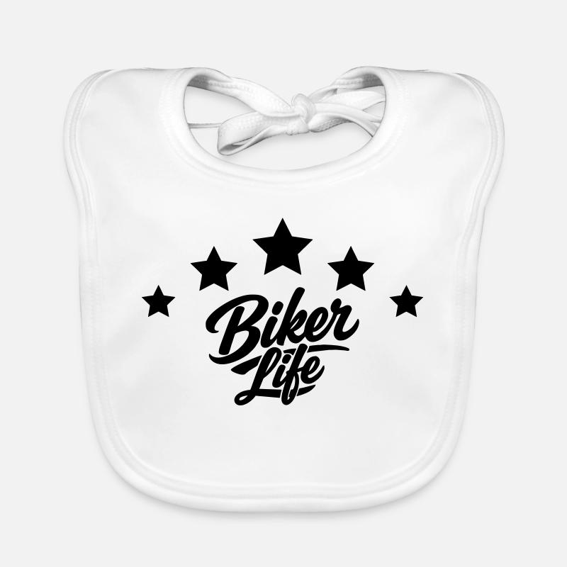 Vie de motard Bavoir bio Bébé