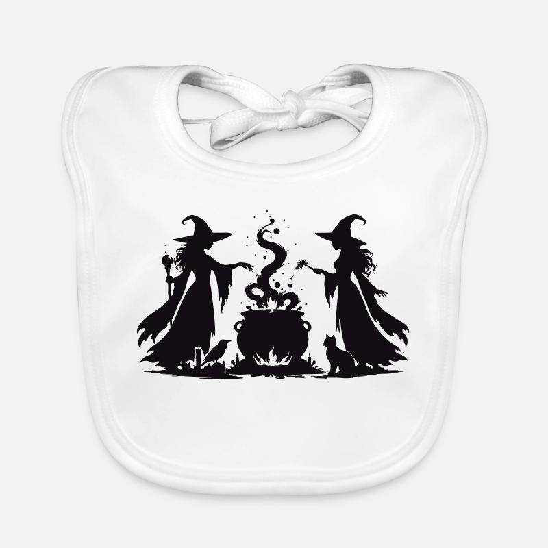 Witch's Cauldron Witch Magic Duo Organic Baby Bibs