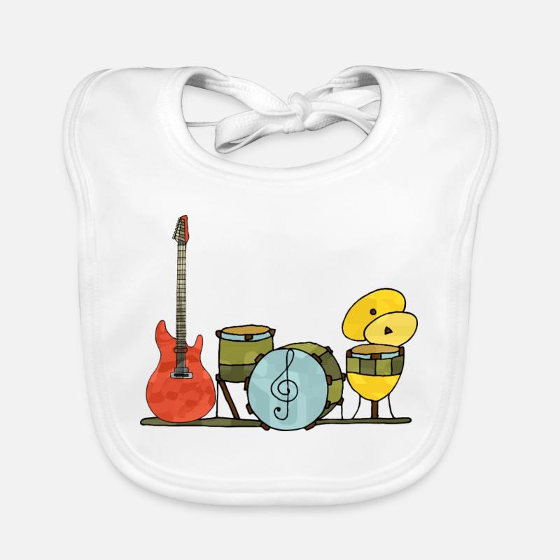 Musical instruments Organic Baby Bibs