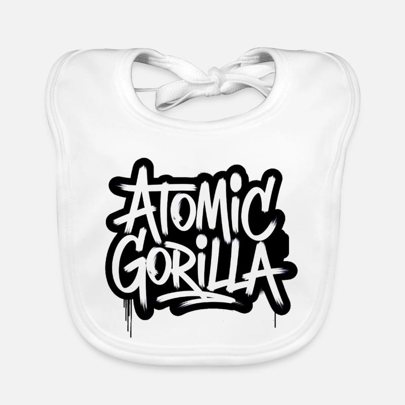 Atomar-Gorilla Baby Bio-Lätzchen