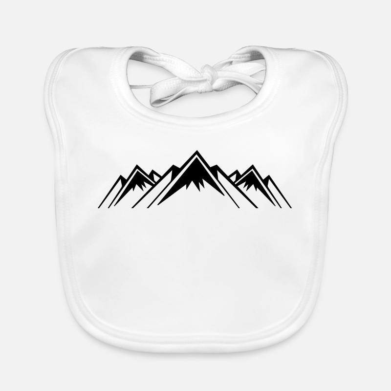 Mountains Mountain Mountains Organic Baby Bibs
