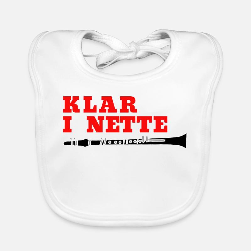 Clarinette - Klar bin I a Netter - Clarinettiste Bavoir bio Bébé