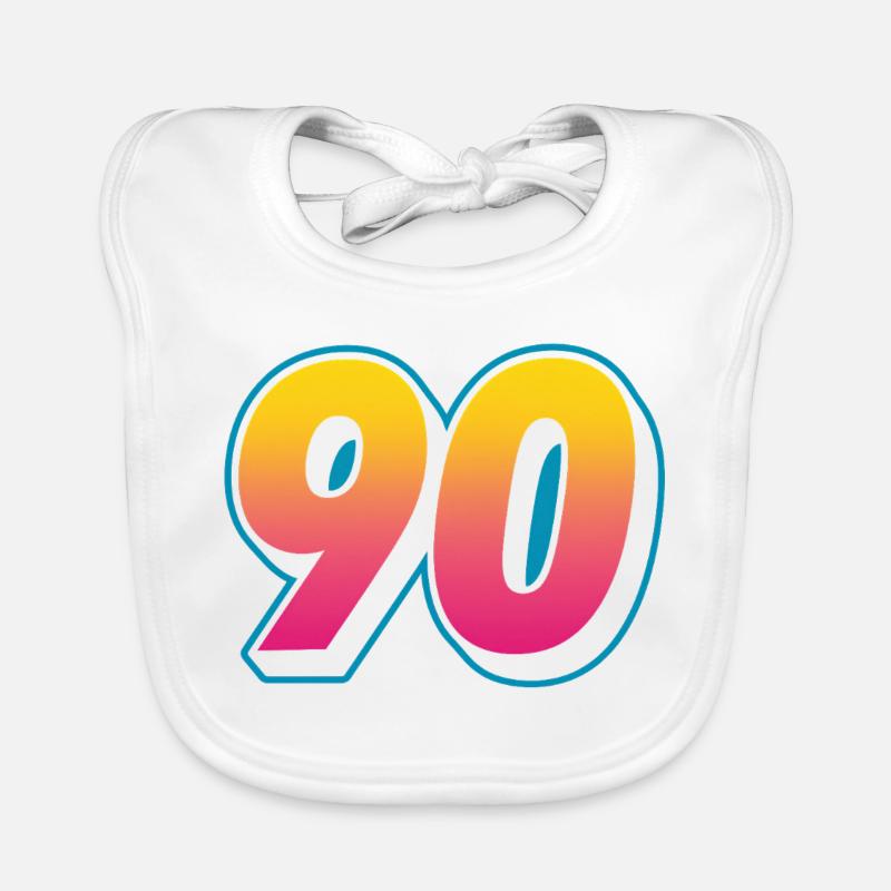 90er Gradient Jubeldesign Baby Bio-Lätzchen
