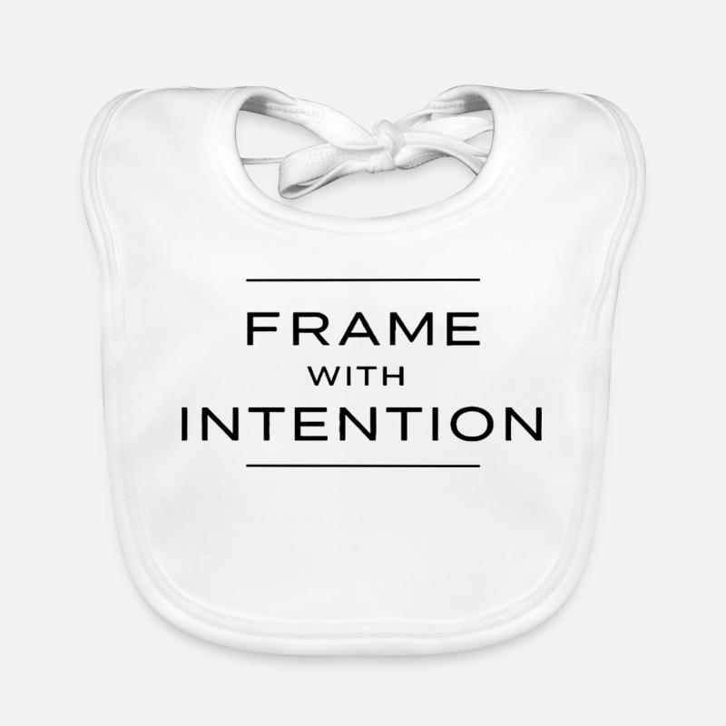 Frame with intention Minimalist Photography Organic Baby Bibs