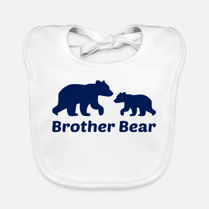 Don du frère Ours Bavoir bio Bébé