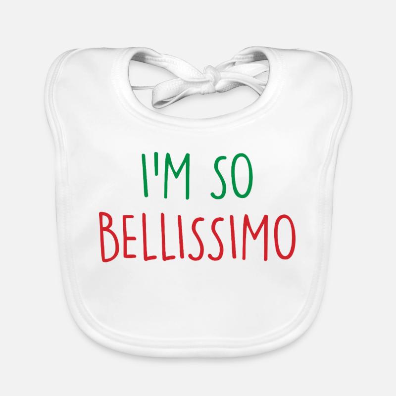 Bellissimo Italy Italien Baby Bio-Lätzchen