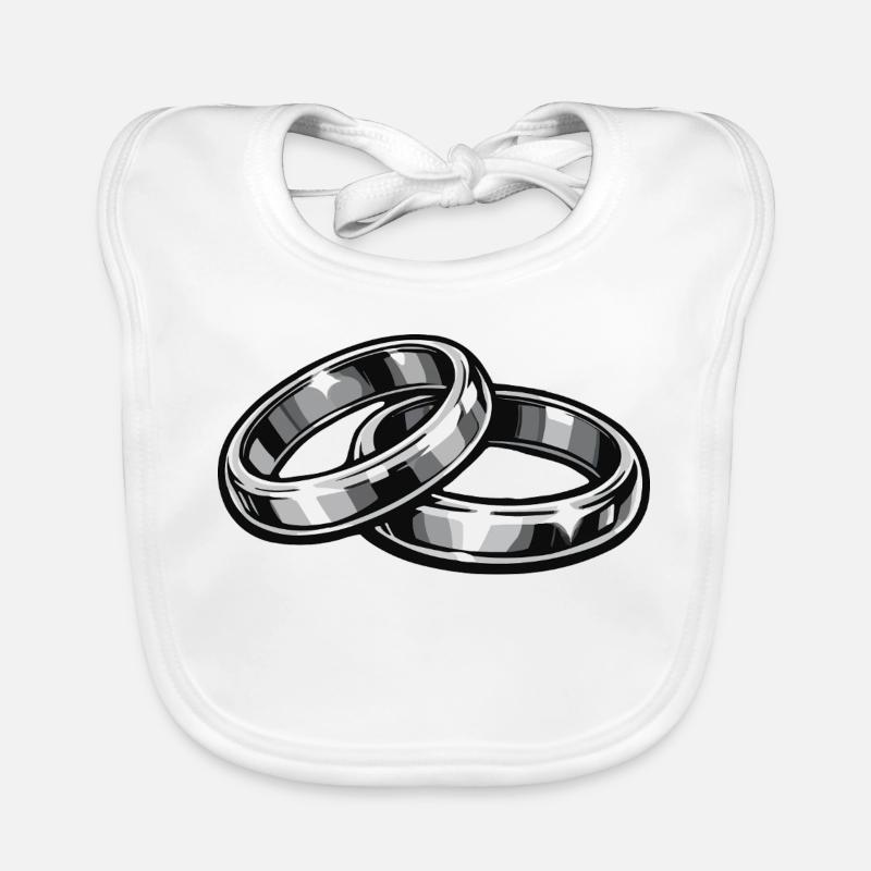 Eheringe Hochzeitsringe Baby Bio-Lätzchen