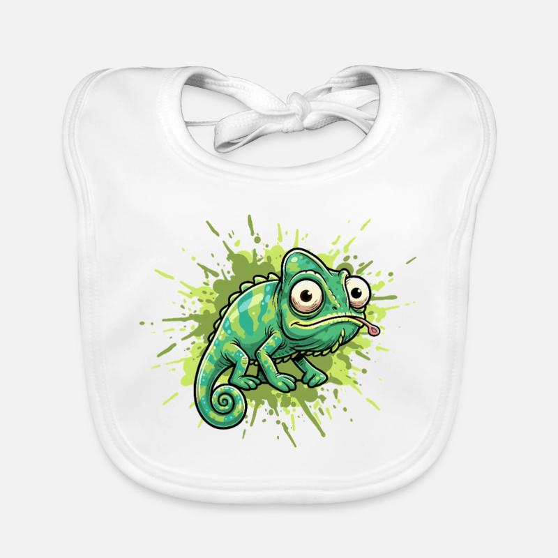Éclaboussure de graffiti caméléon Bavoir bio Bébé