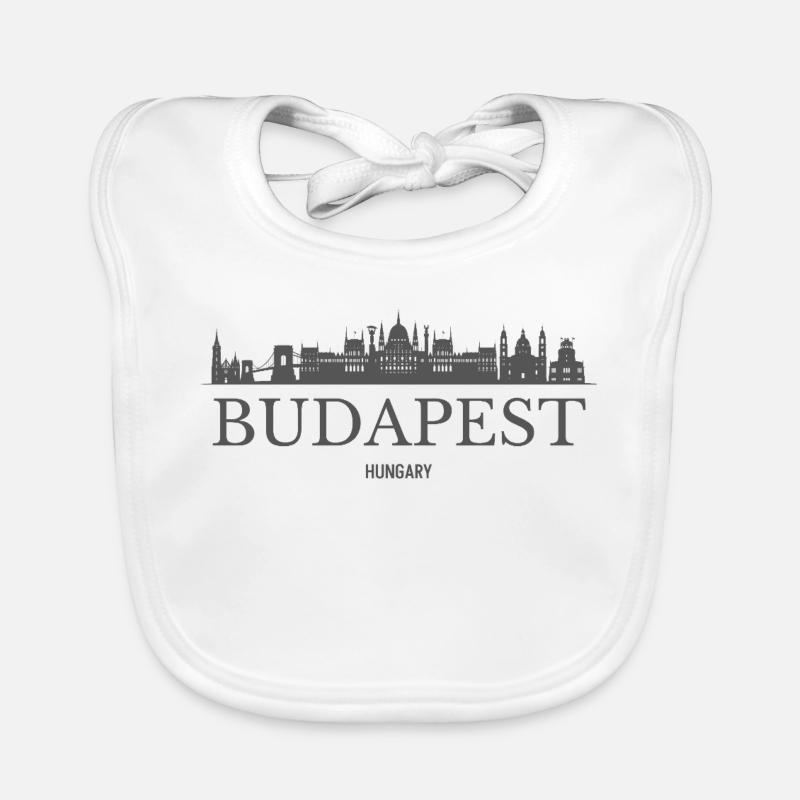 Budapest, Ungarn, Budapester Skyline Baby Bio-Lätzchen