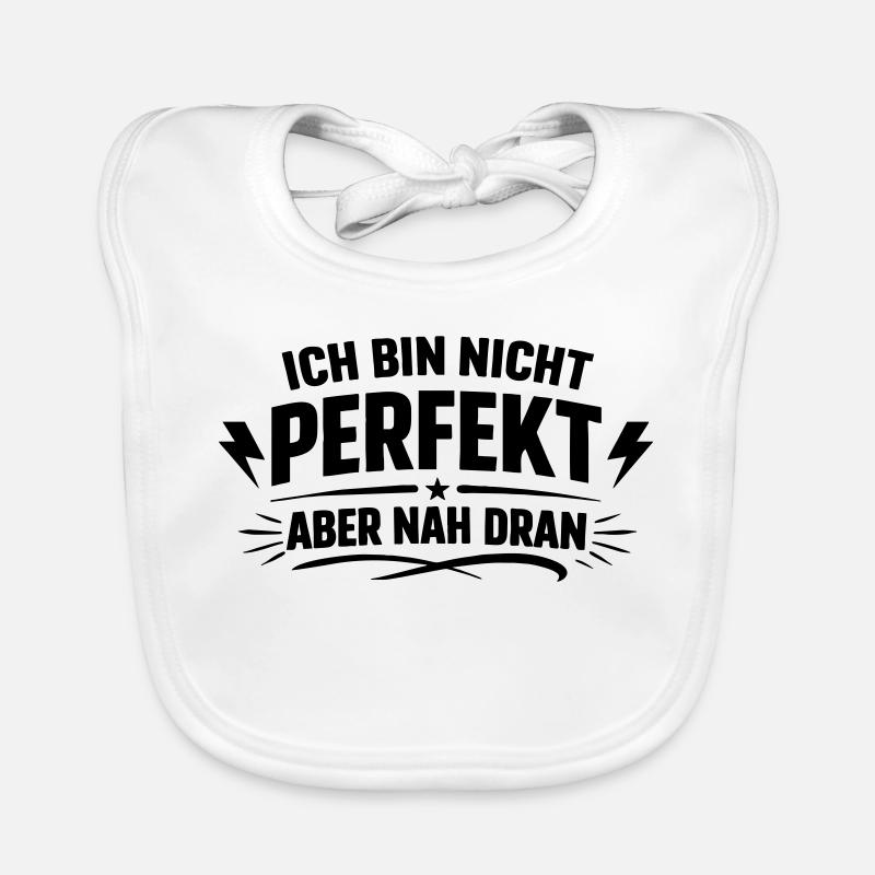 Ich bin nicht Perfekt Baby Bio-Lätzchen