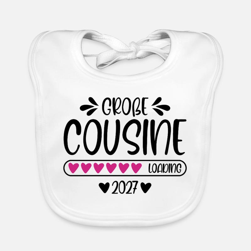 Große Cousine 2027 loading Baby Bio-Lätzchen