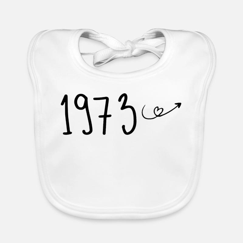 1973 Anniversaire 1973 Retro 1973 Bavoir bio Bébé